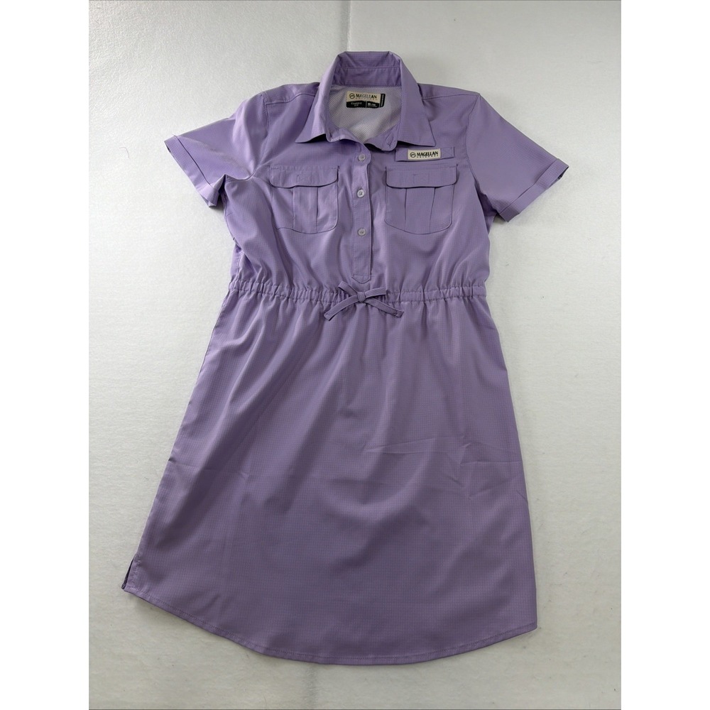 Magellan Outdoors Girls' Classic Fit  Fishing  Shirt‎ Dress Lilac Size XL -16